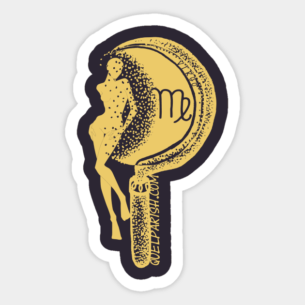 Virgo Golden Maiden Sticker by quelparish